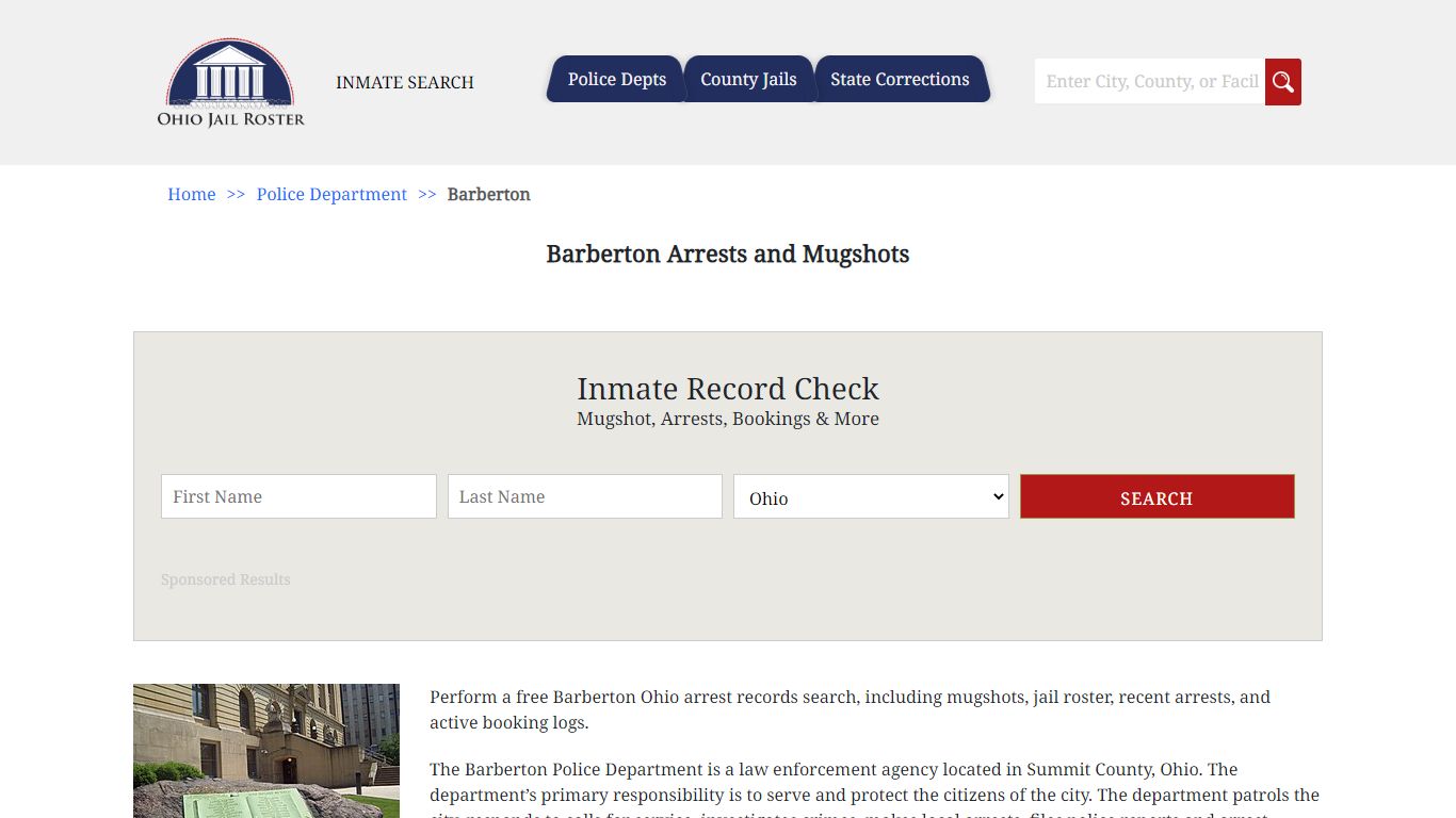 Barberton Arrests and Mugshots | Jail Roster Search
